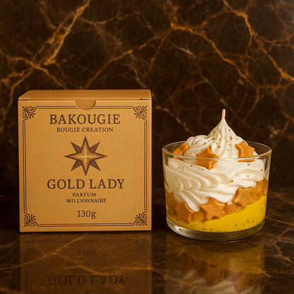 Bougie parfumée millionnaire | Gold lady