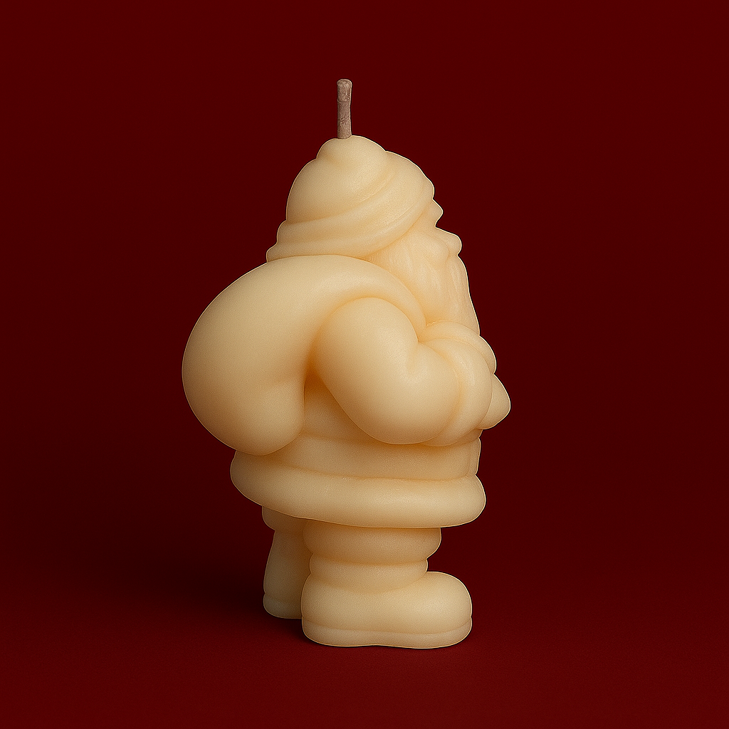 Vela de bastón de caramelo | Papá Noel