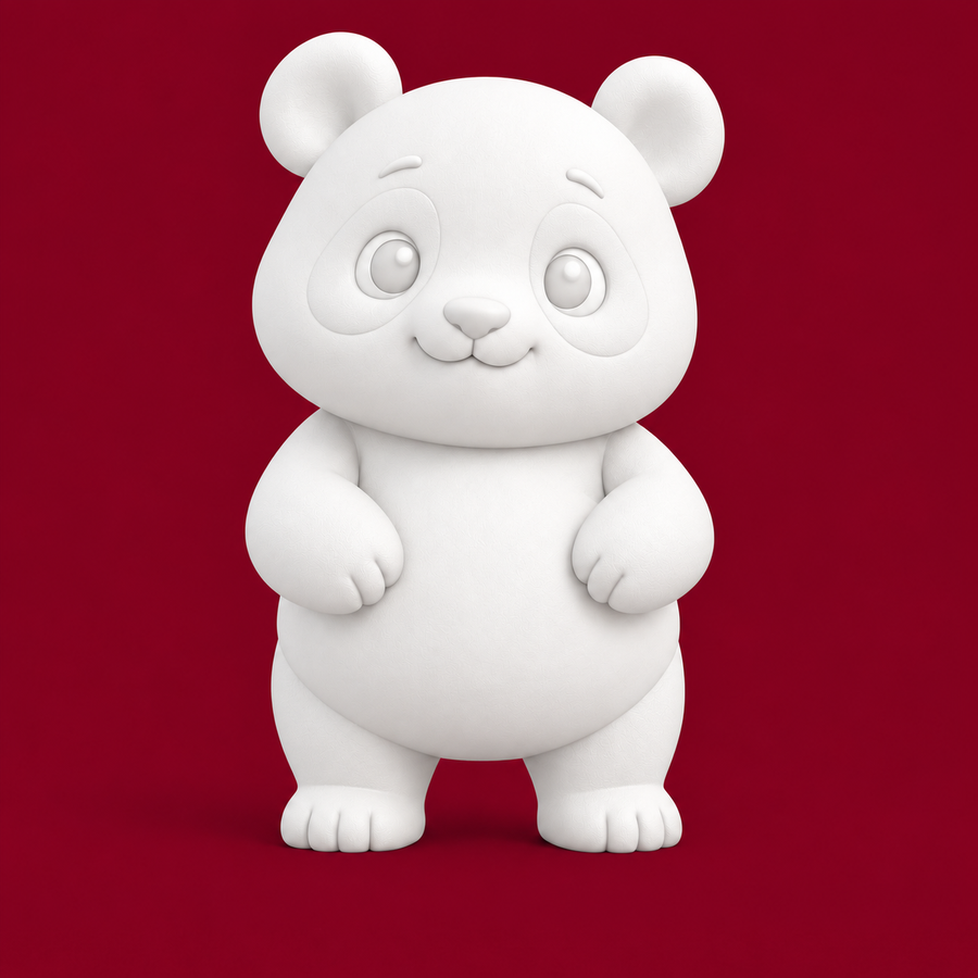 panda accessoire porte-clef