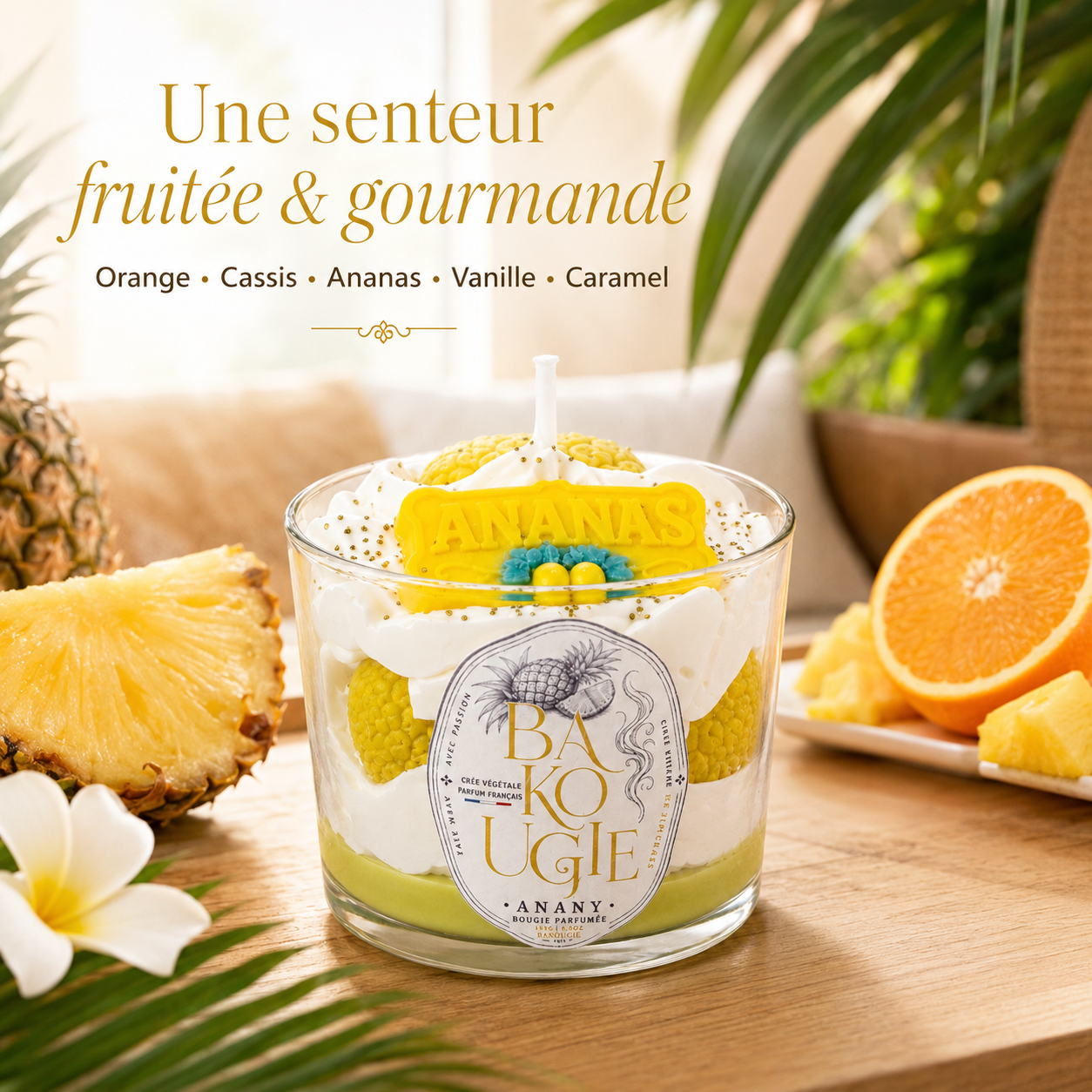 Bougie parfumée Ananas Anany Bakougie — vue complémentaire 2