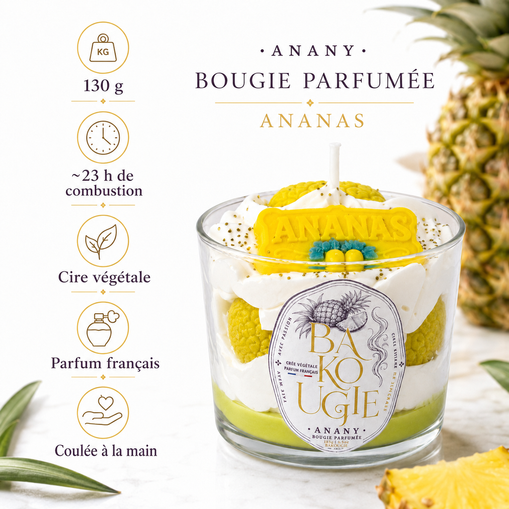 Bougie parfumée Ananas Anany Bakougie — vue complémentaire 3