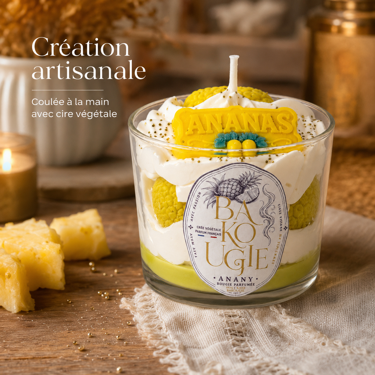 Bougie parfumée Ananas Anany Bakougie — vue complémentaire 5