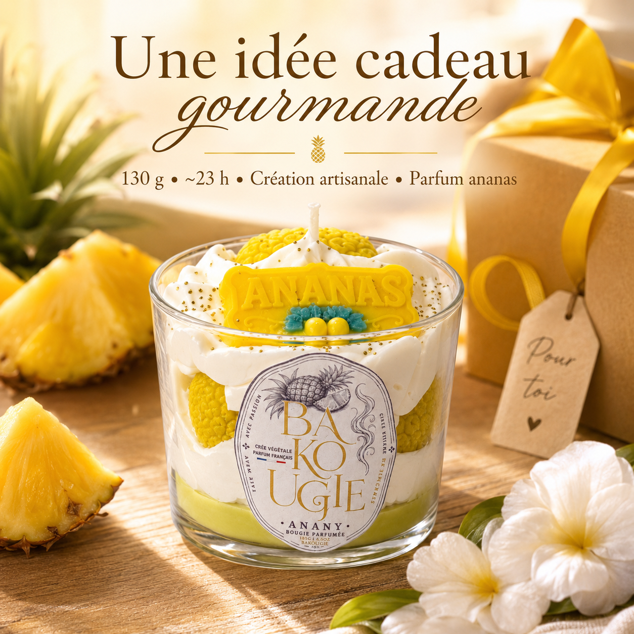 Bougie parfumée Ananas Anany Bakougie — vue complémentaire 7