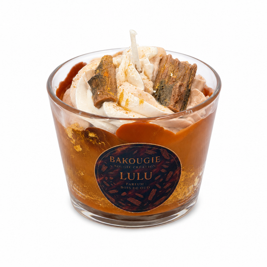 Bougie parfumée Bois de Oud Lulu Bakougie en cire végétale