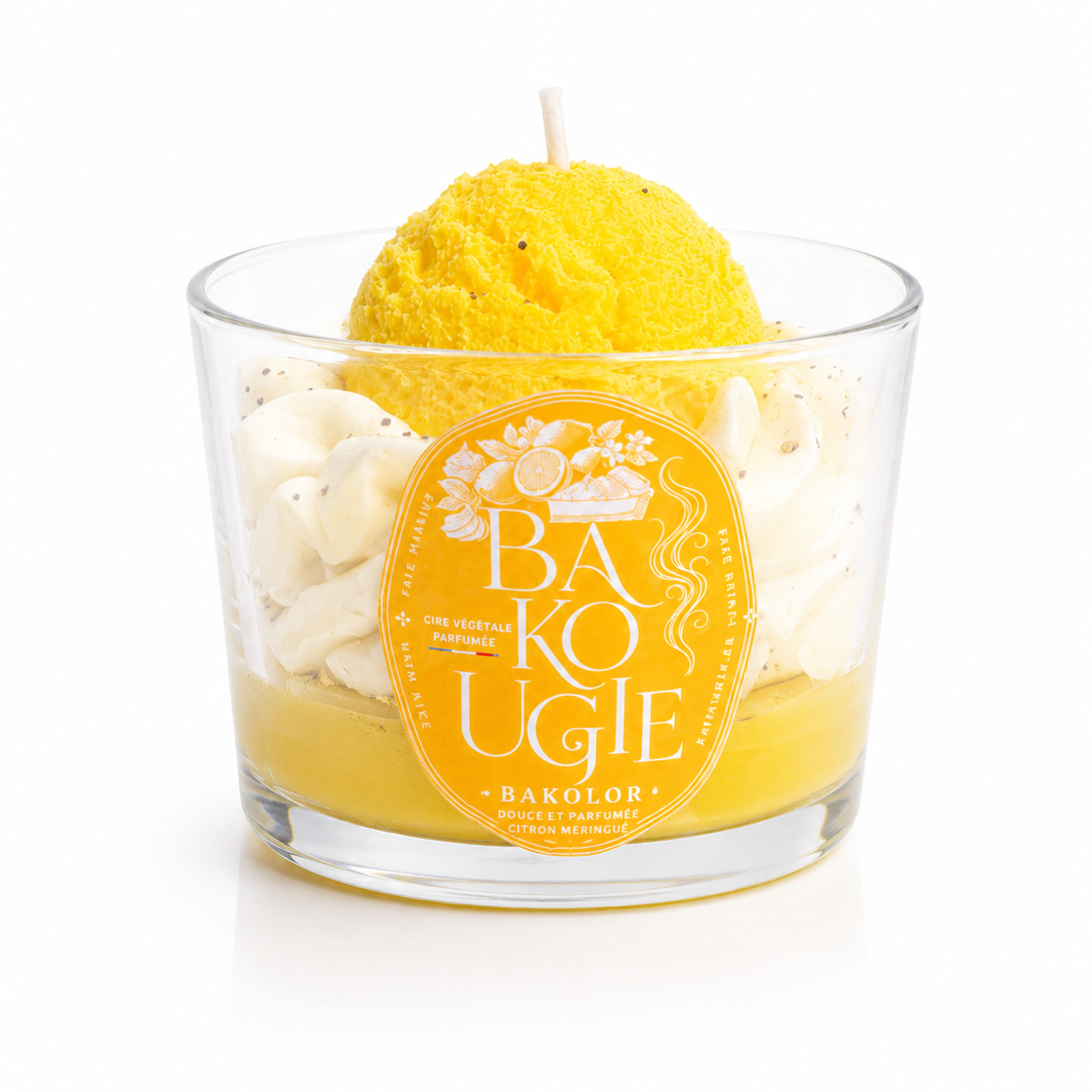 Bougie parfumée citron meringué « Bakolor » de Bakougie, vue principale