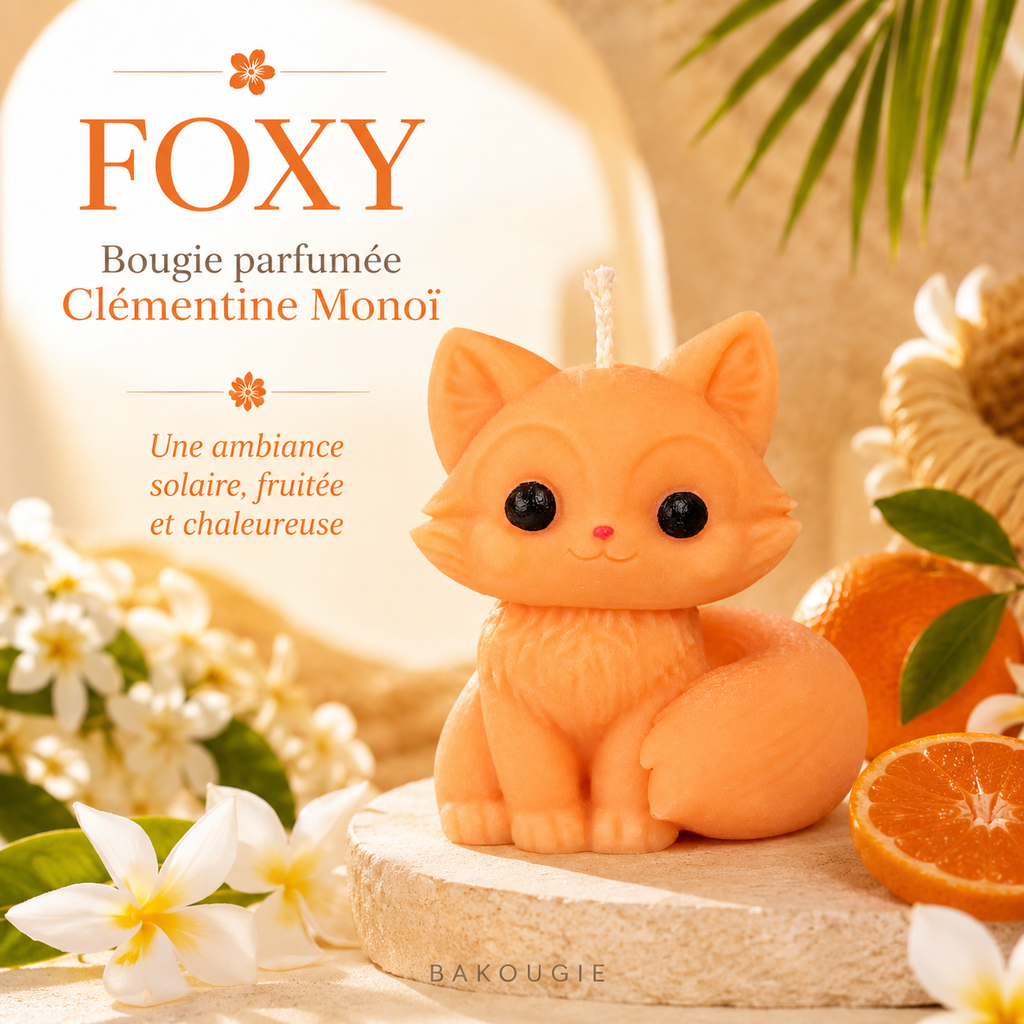 Bougie parfumée Clémentine monoï Foxy Bakougie — vue complémentaire 2