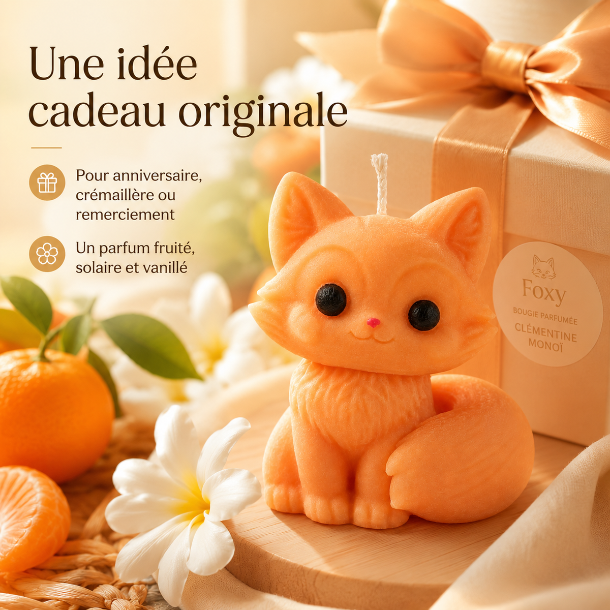 Bougie parfumée Clémentine monoï Foxy Bakougie — vue complémentaire 8