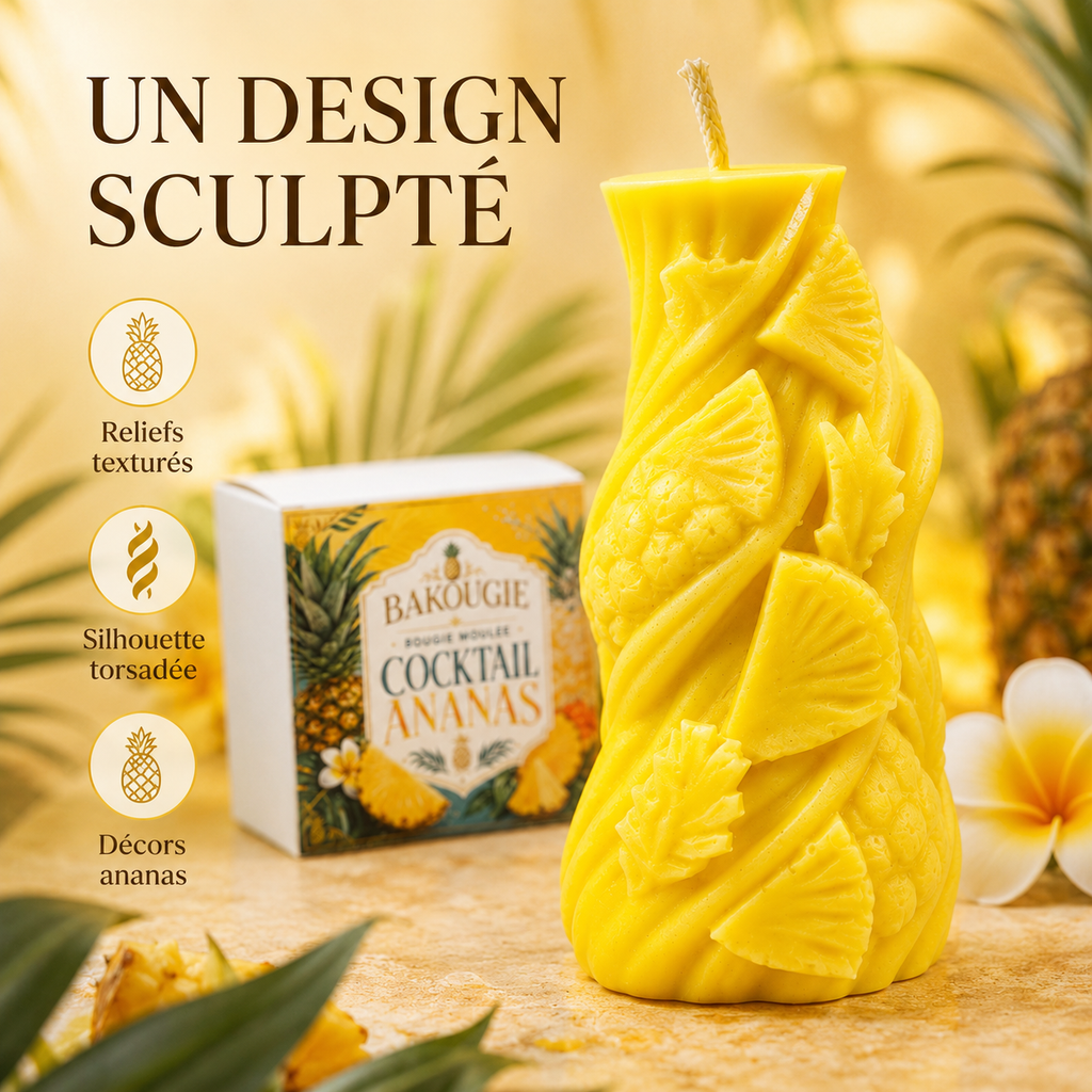 Bougie parfumée Cocktail Ananas Bakougie — vue complémentaire 5