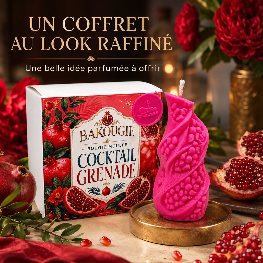 Bougie parfumée Cocktail Grenade Bakougie — vue complémentaire 6