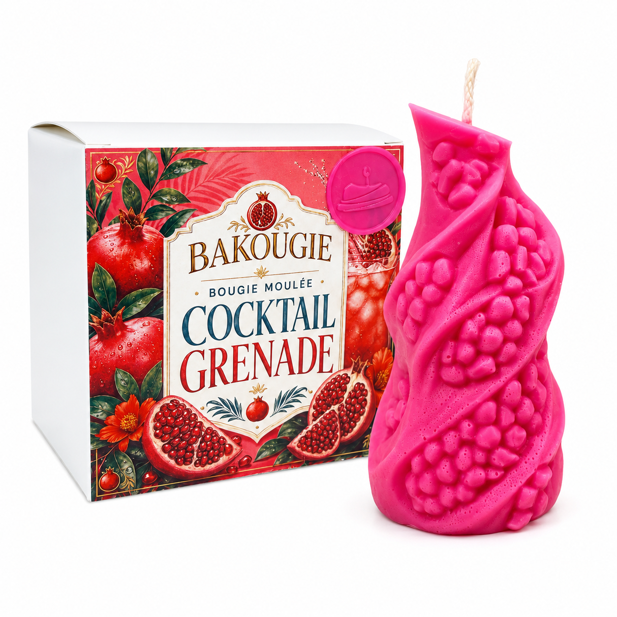Bougie parfumée Cocktail Grenade Bakougie — vue complémentaire 9