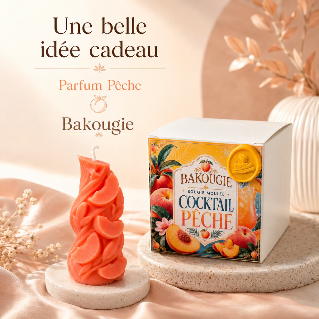 Bougie parfumée Cocktail Pêche Bakougie — vue complémentaire 7