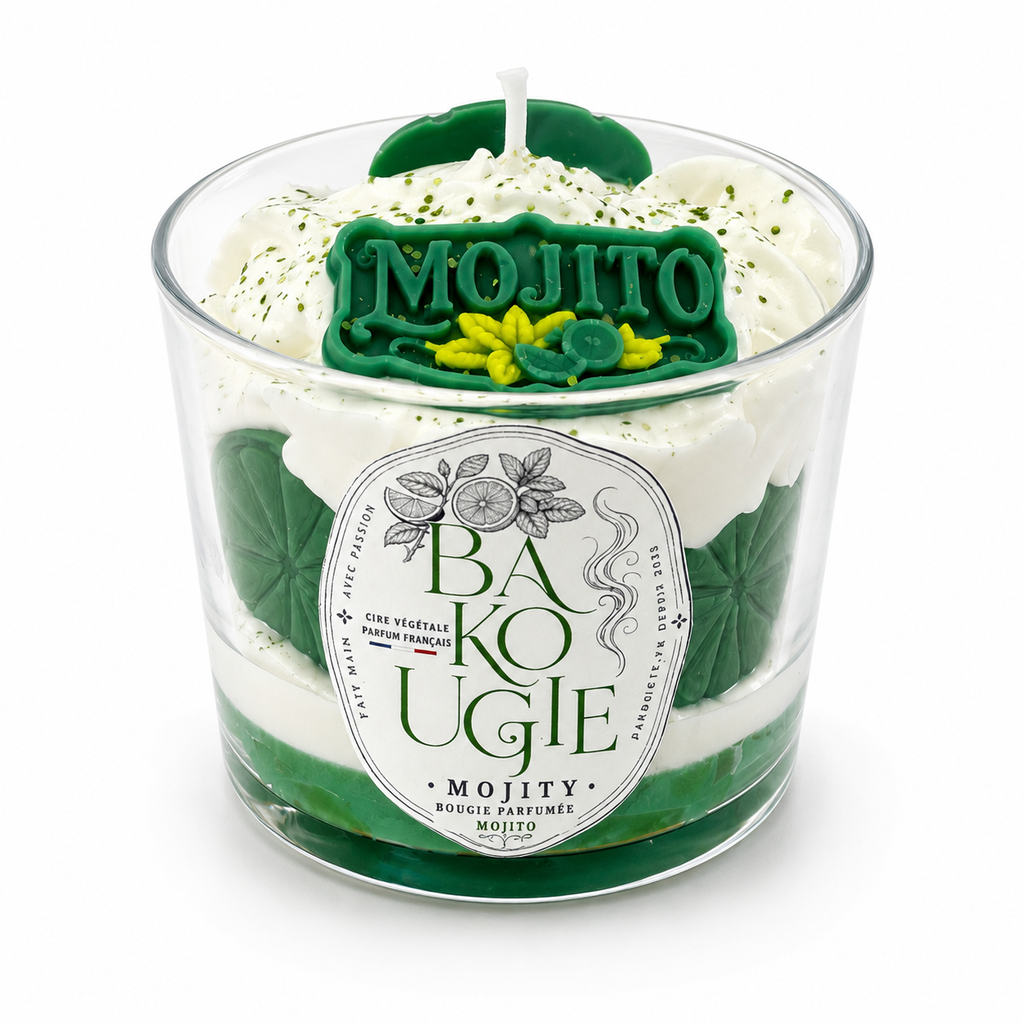 Bougie parfumée mojito « Mojity » de Bakougie, vue principale