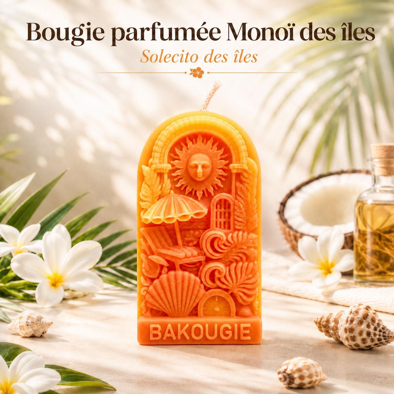 Bougie parfumée Monoï des Îles Solecito des Îles Bakougie — vue complémentaire 6