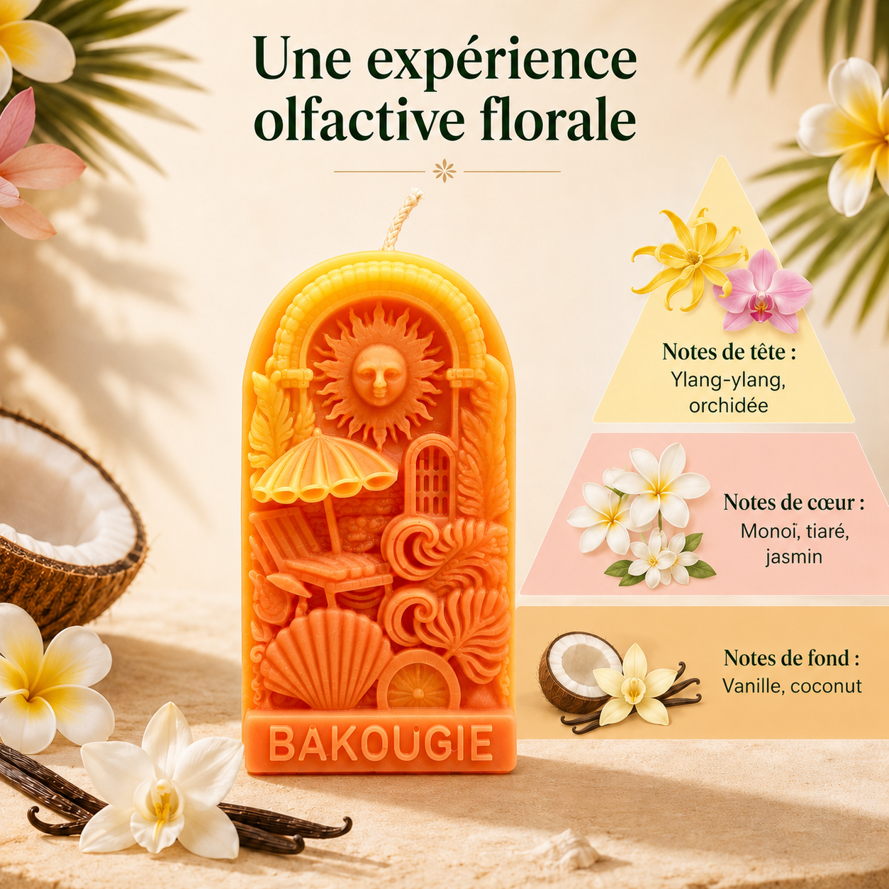Bougie parfumée Monoï des Îles Solecito des Îles Bakougie — vue complémentaire 8