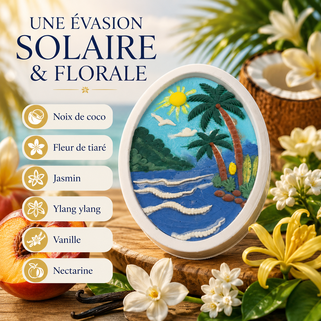 Cadre de cire parfumée Vacaciones au parfum Soleil d’Azur Bakougie — vue complémentaire 8