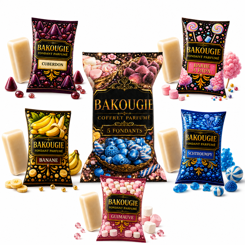 Coffret de 5 fondants de cire parfumée Bonbon Bakougie — vue complémentaire 2