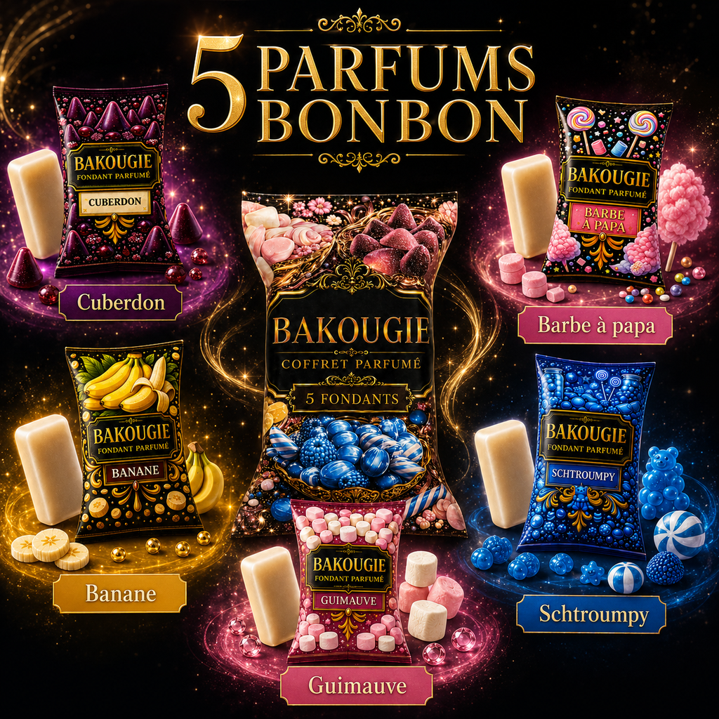 Coffret de 5 fondants de cire parfumée Bonbon Bakougie — vue complémentaire 3