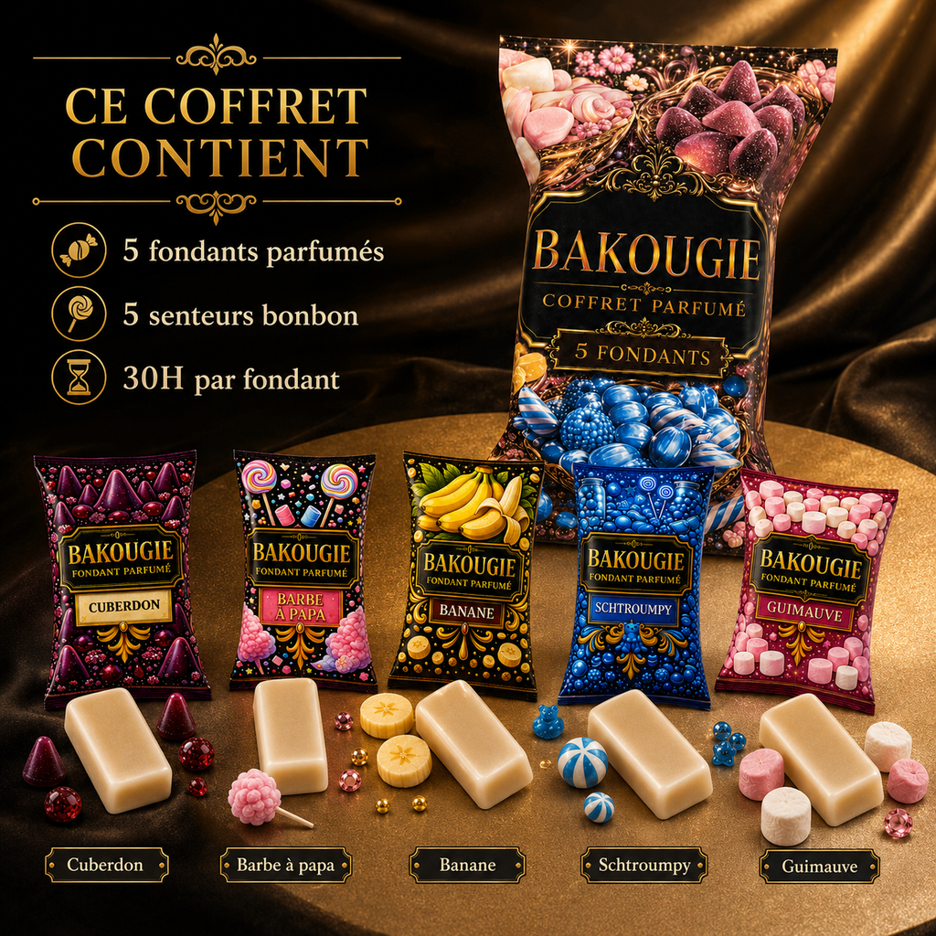 Coffret de 5 fondants de cire parfumée Bonbon Bakougie — vue complémentaire 6
