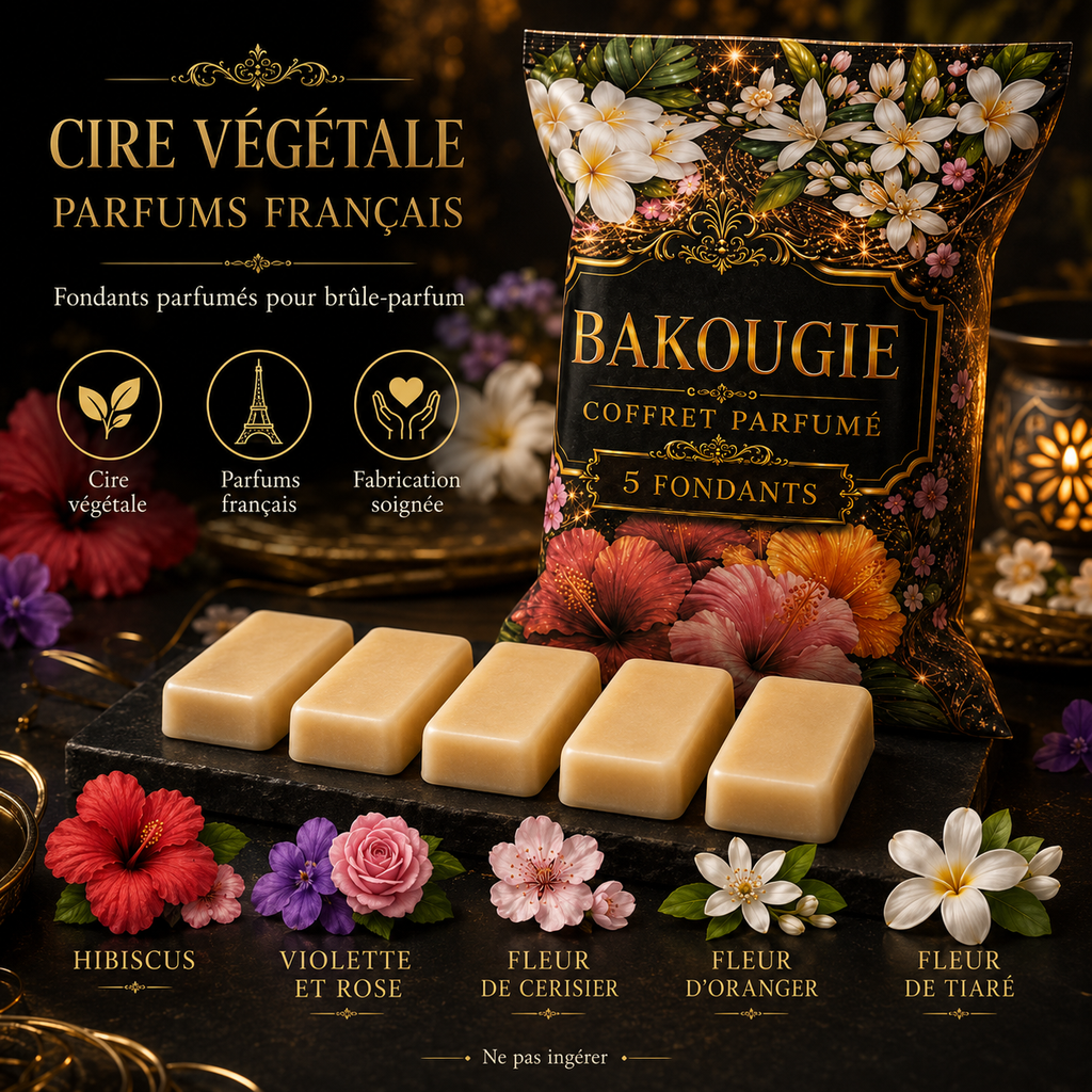 Coffret de 5 fondants de cire parfumée Floral Bakougie — vue complémentaire 6