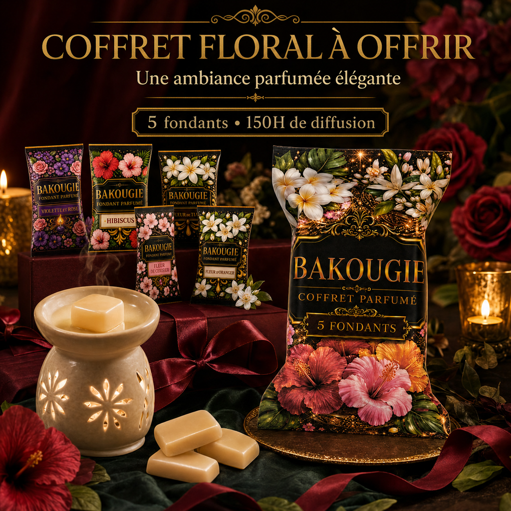 Coffret de 5 fondants de cire parfumée Floral Bakougie — vue complémentaire 8