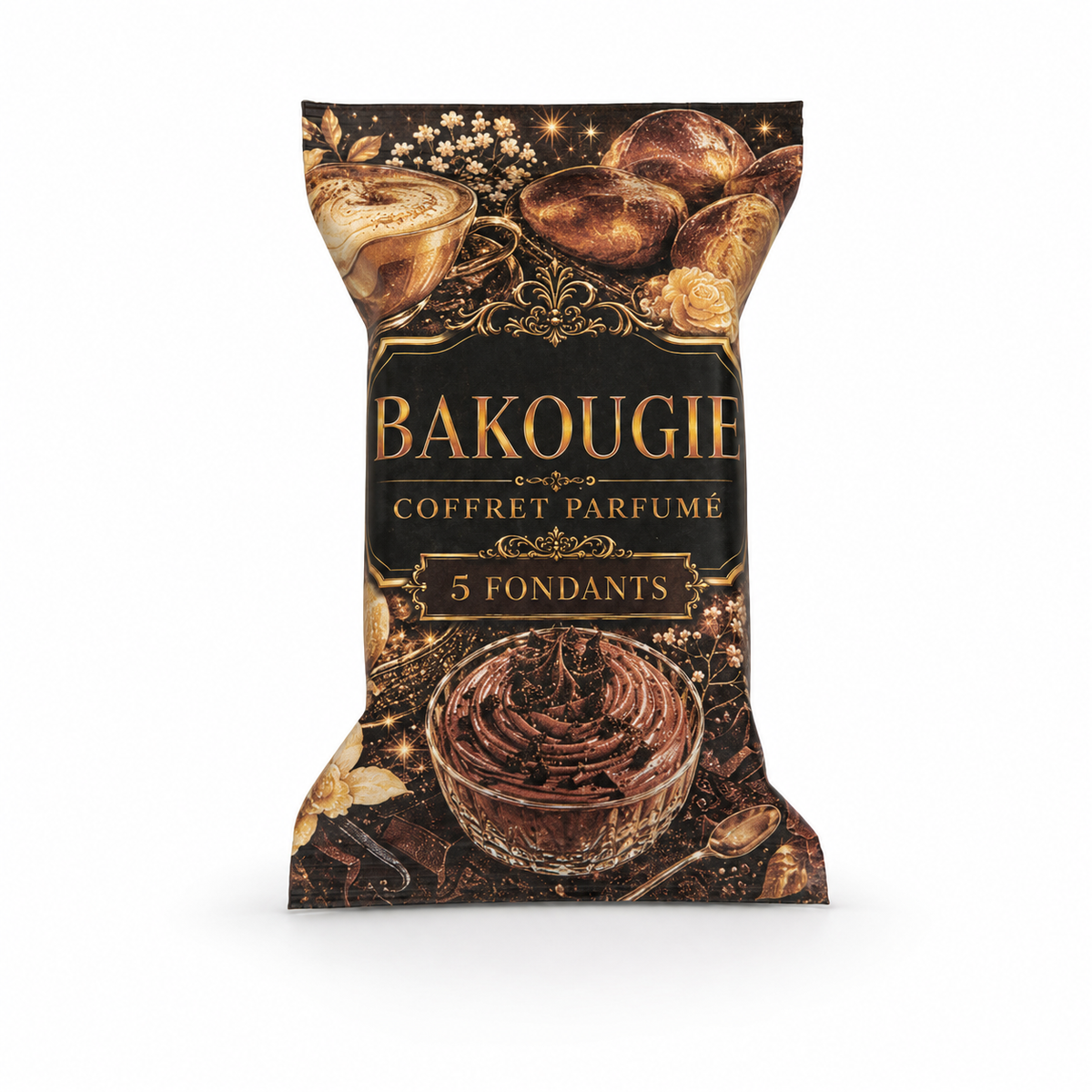 Coffret Bakougie de cinq fondants parfumés gourmands