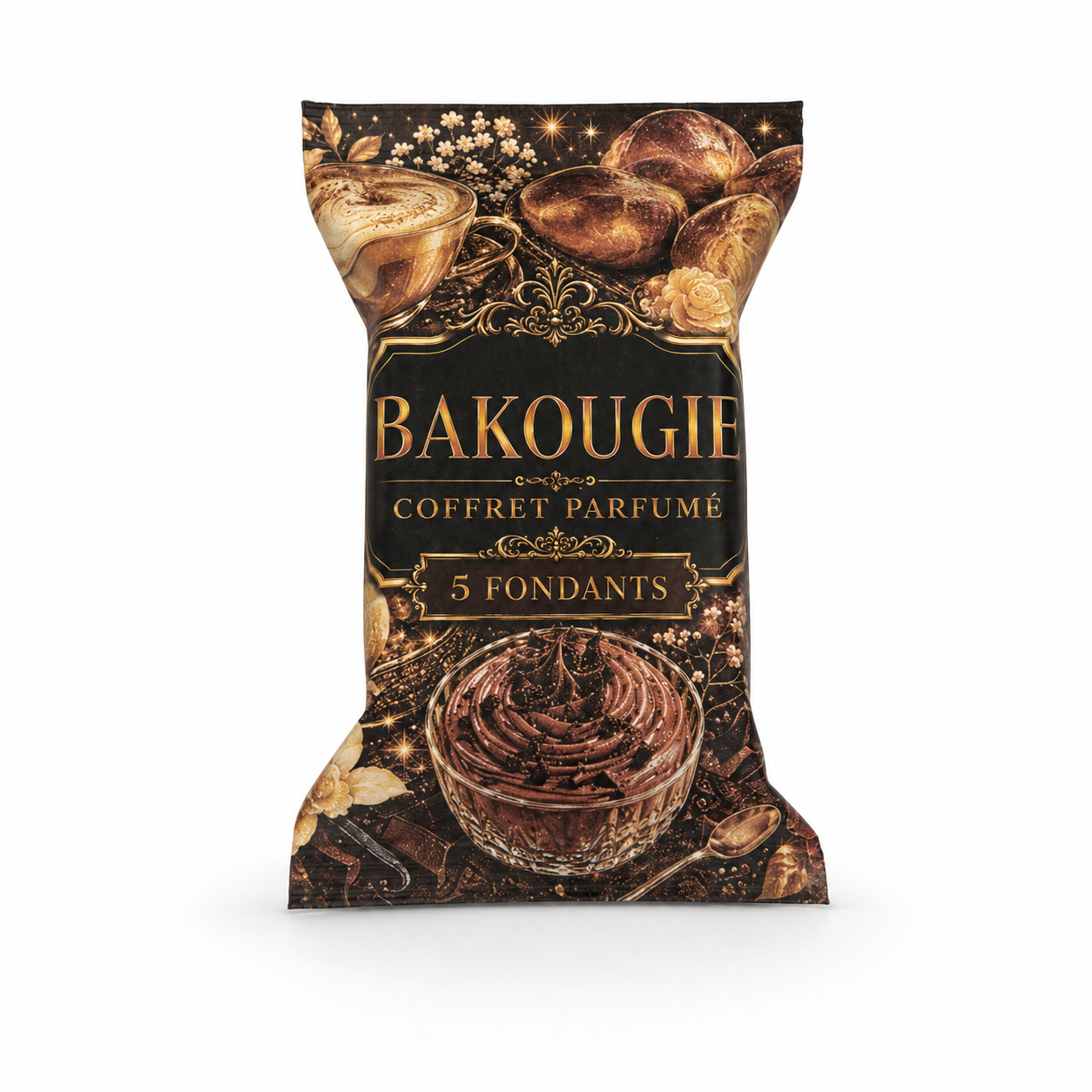 Coffret Bakougie de cinq fondants parfumés gourmands