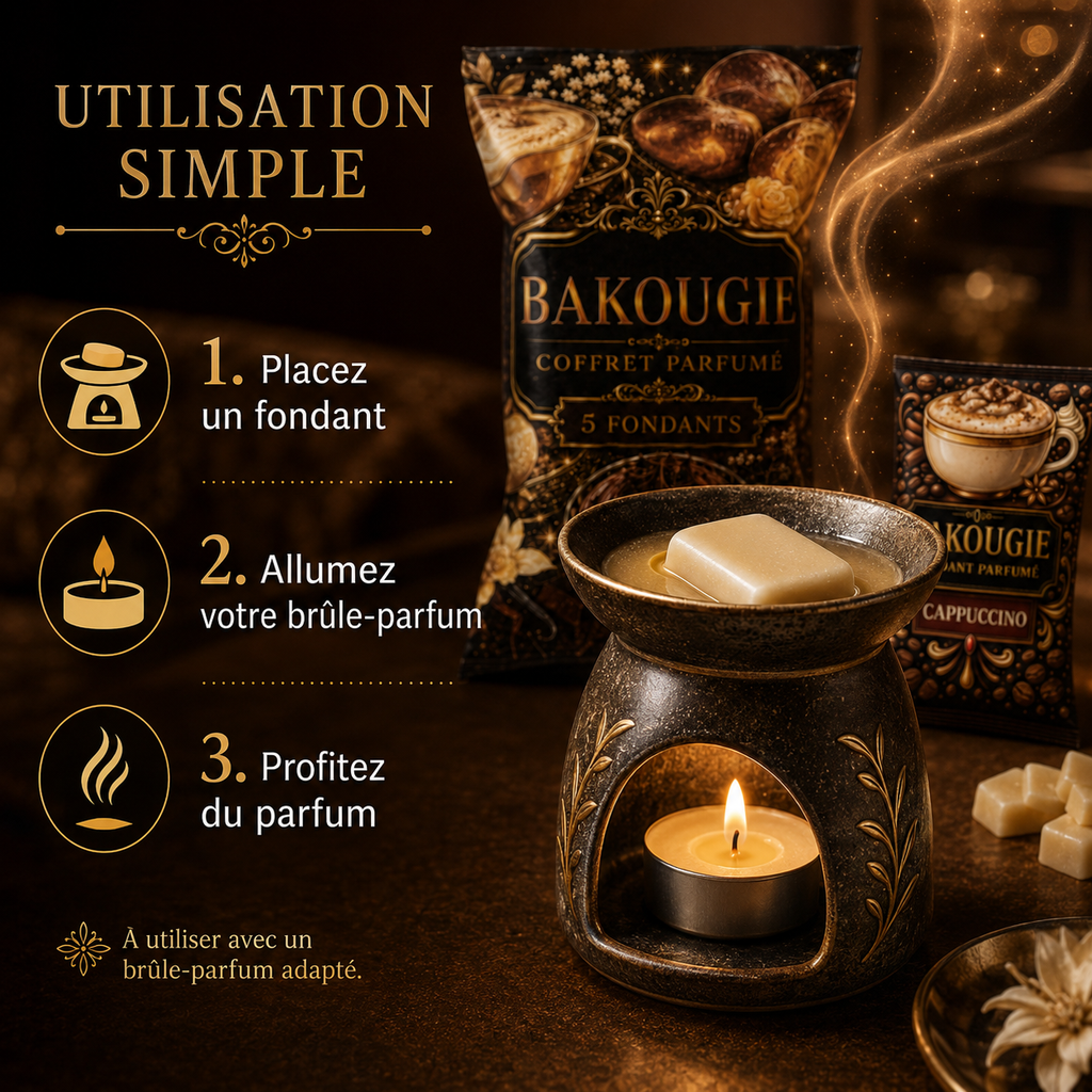 Coffret de 5 fondants de cire parfumée Gourmand Bakougie — vue complémentaire 4