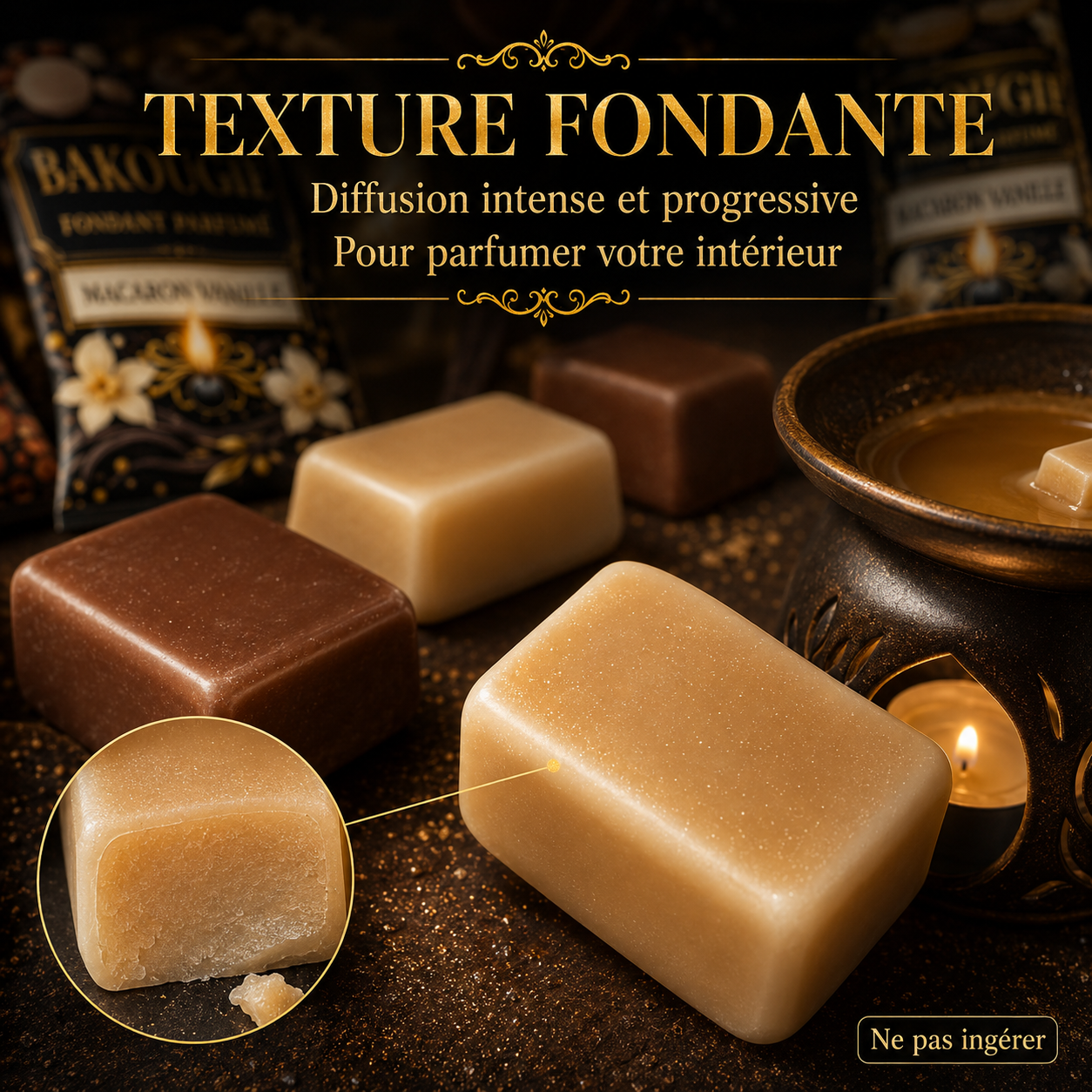 Coffret de 5 fondants de cire parfumée Gourmand Bakougie — vue complémentaire 7