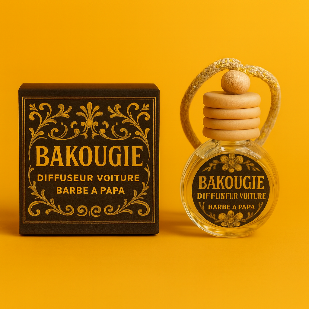 Diffuseur voiture parfumé Barbe à papa Bakougie