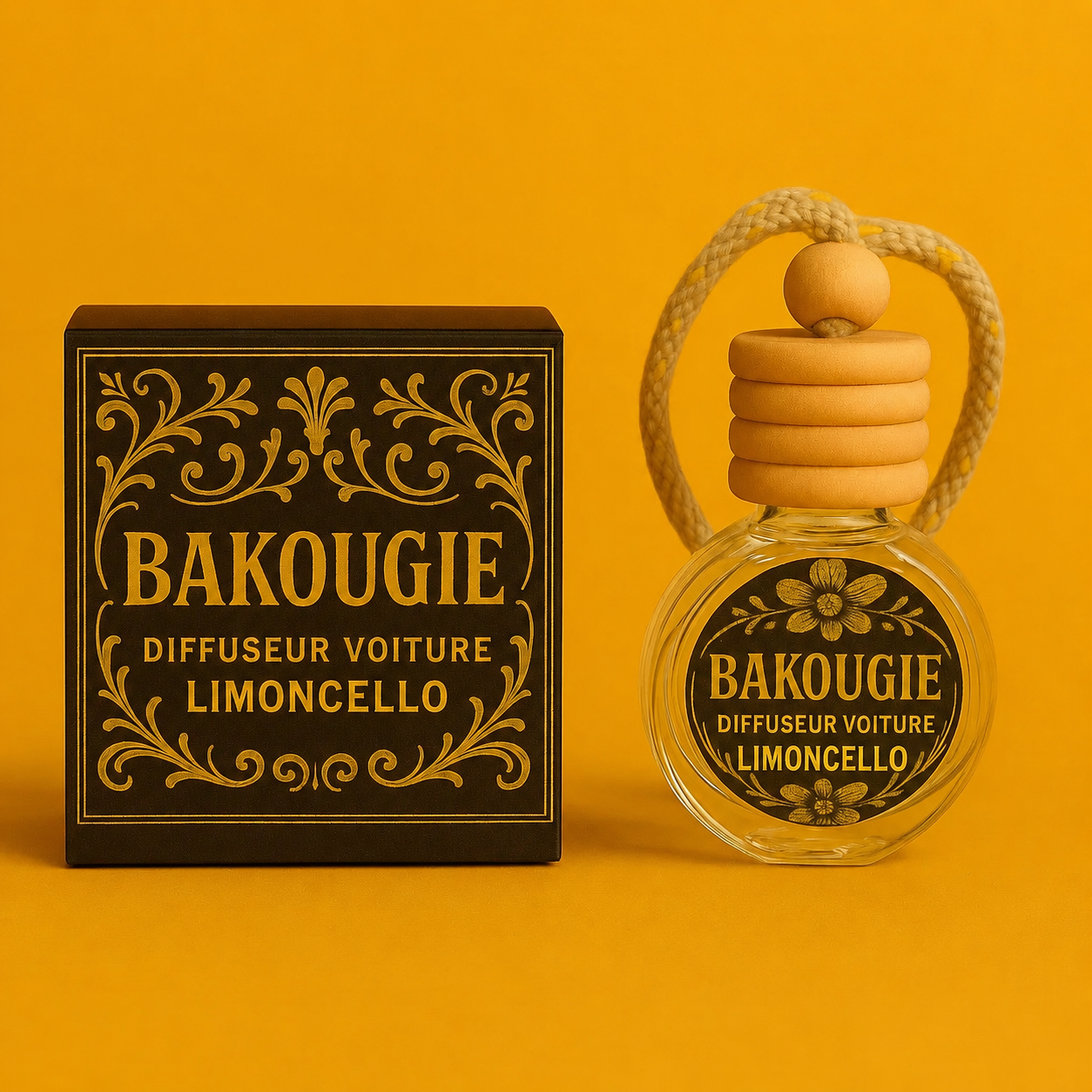 Diffuseur voiture parfumé Limoncello Bakougie