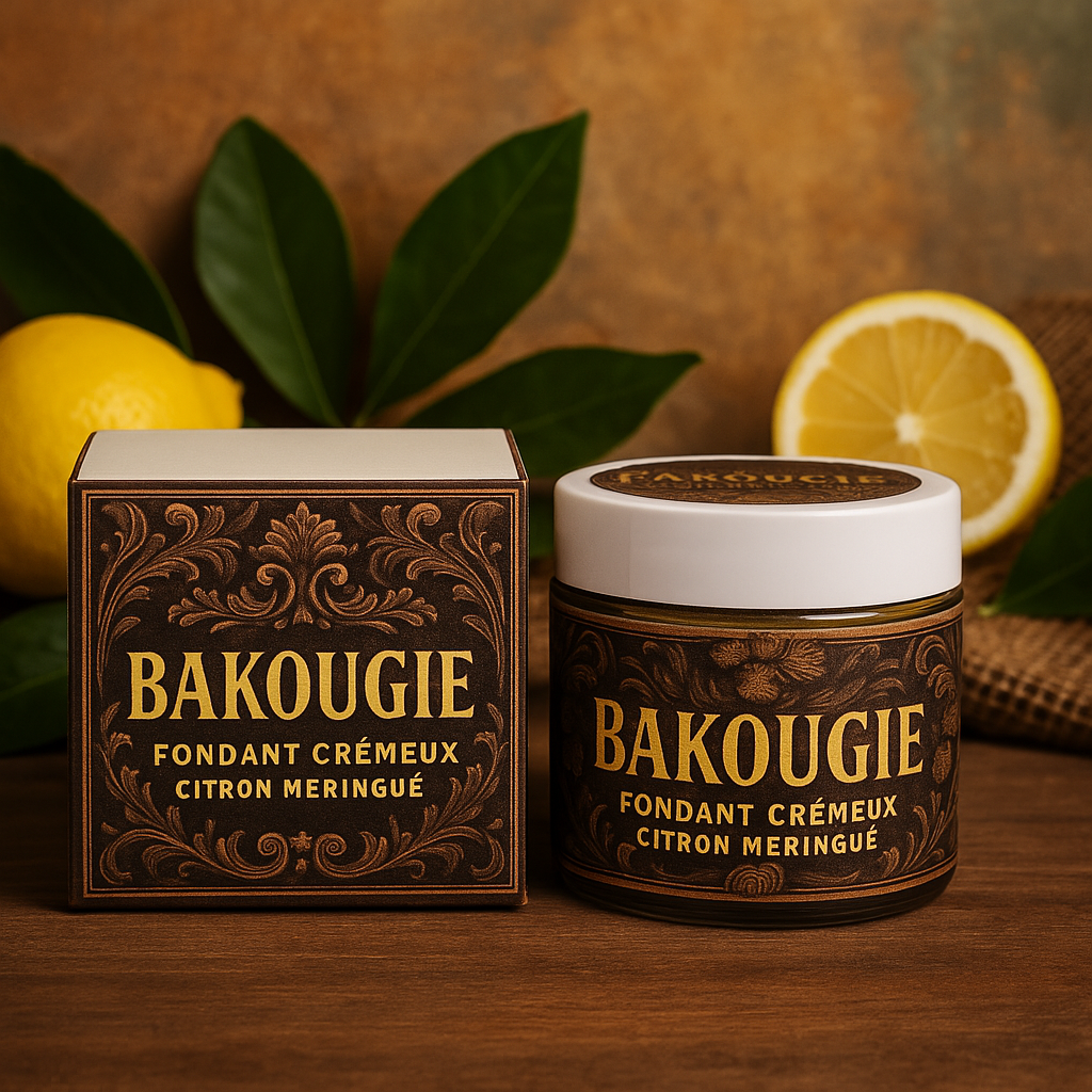 Fondant crémeux Bakougie au parfum Citron meringué, format 50 g