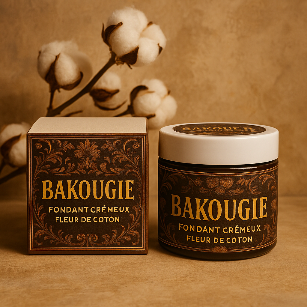 Fondant crémeux Bakougie au parfum Fleur de coton, format 50 g