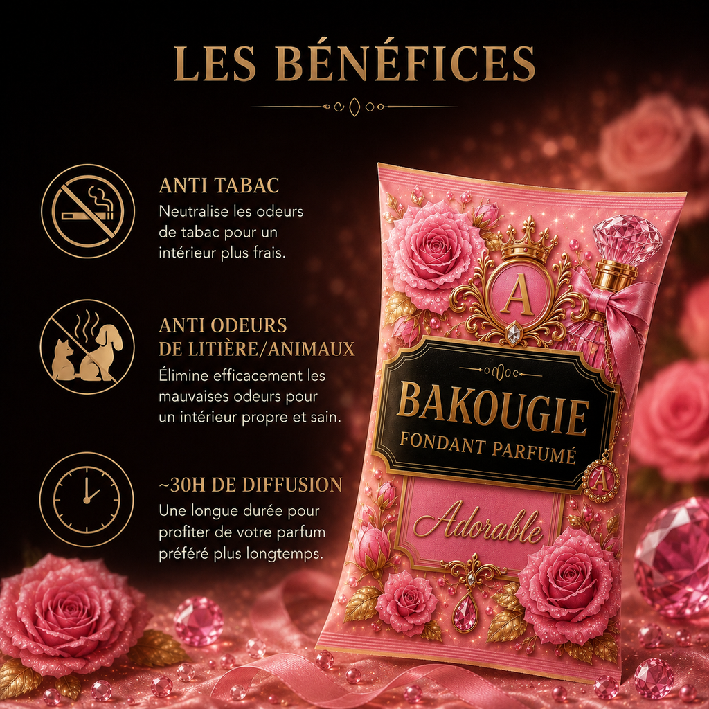 Fondant parfumé Adorable Bakonette de luxe Bakougie — vue complémentaire 2