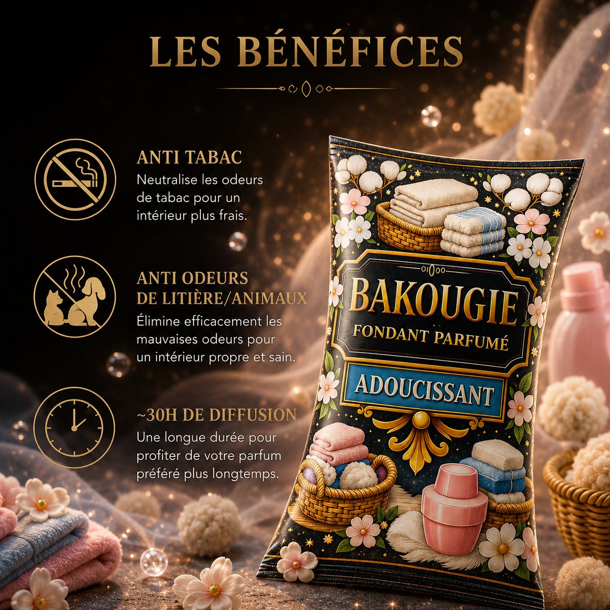 Fondant parfumé Adoucissant Bakonette Bakougie — vue complémentaire 2