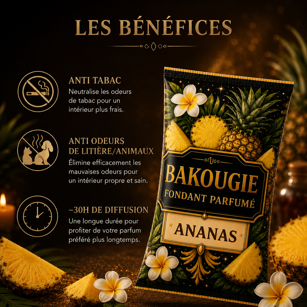 Fondant parfumé Ananas Bakonette Bakougie — vue complémentaire 2