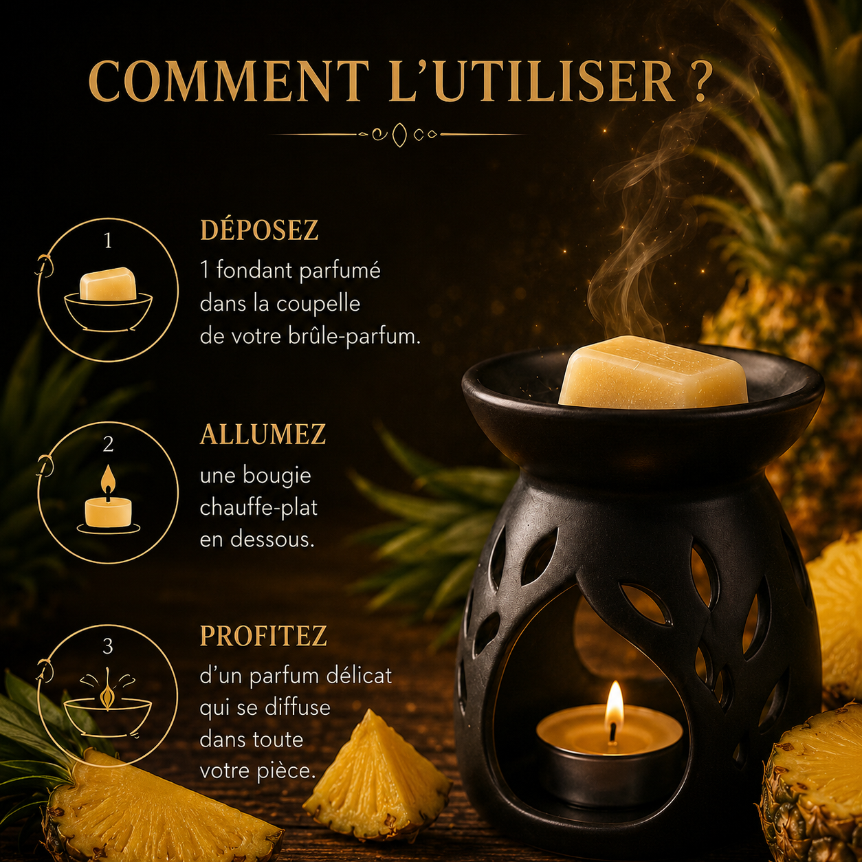 Fondant parfumé Ananas Bakonette Bakougie — vue complémentaire 3