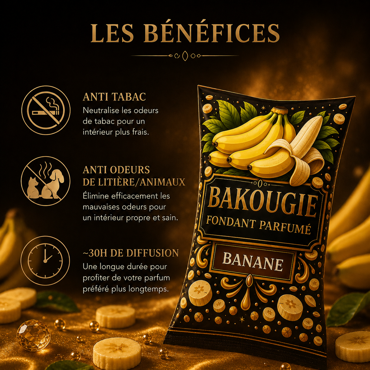 Fondant parfumé Banane Bakonette Bakougie — vue complémentaire 2