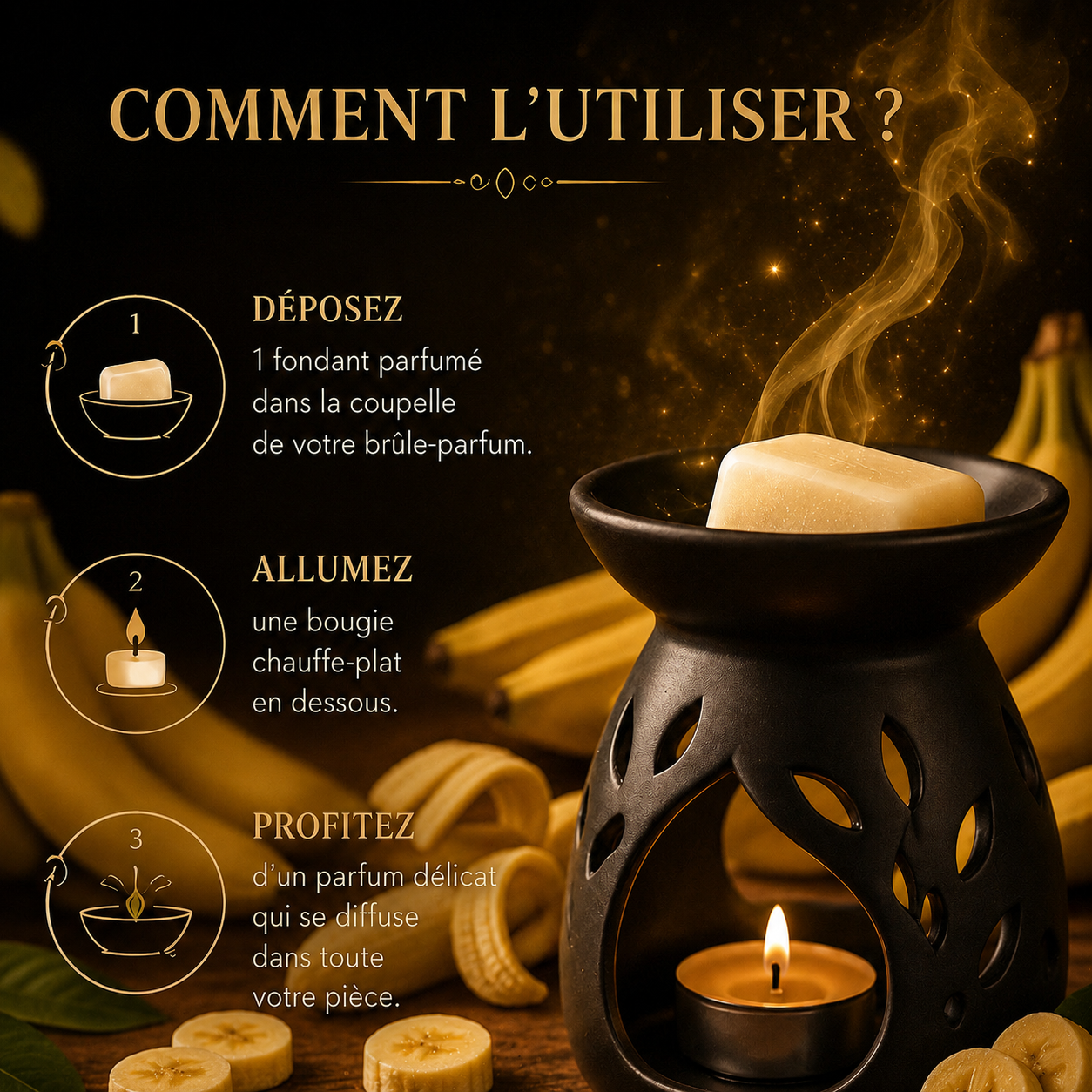 Fondant parfumé Banane Bakonette Bakougie — vue complémentaire 3