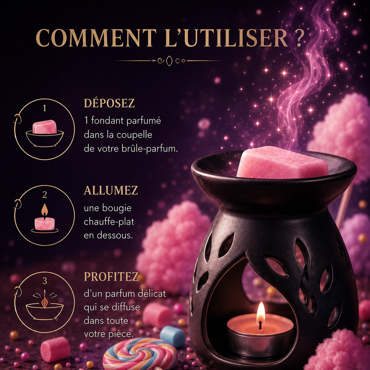 Fondant parfumé Barbe à papa Bakonette Bakougie — vue complémentaire 3