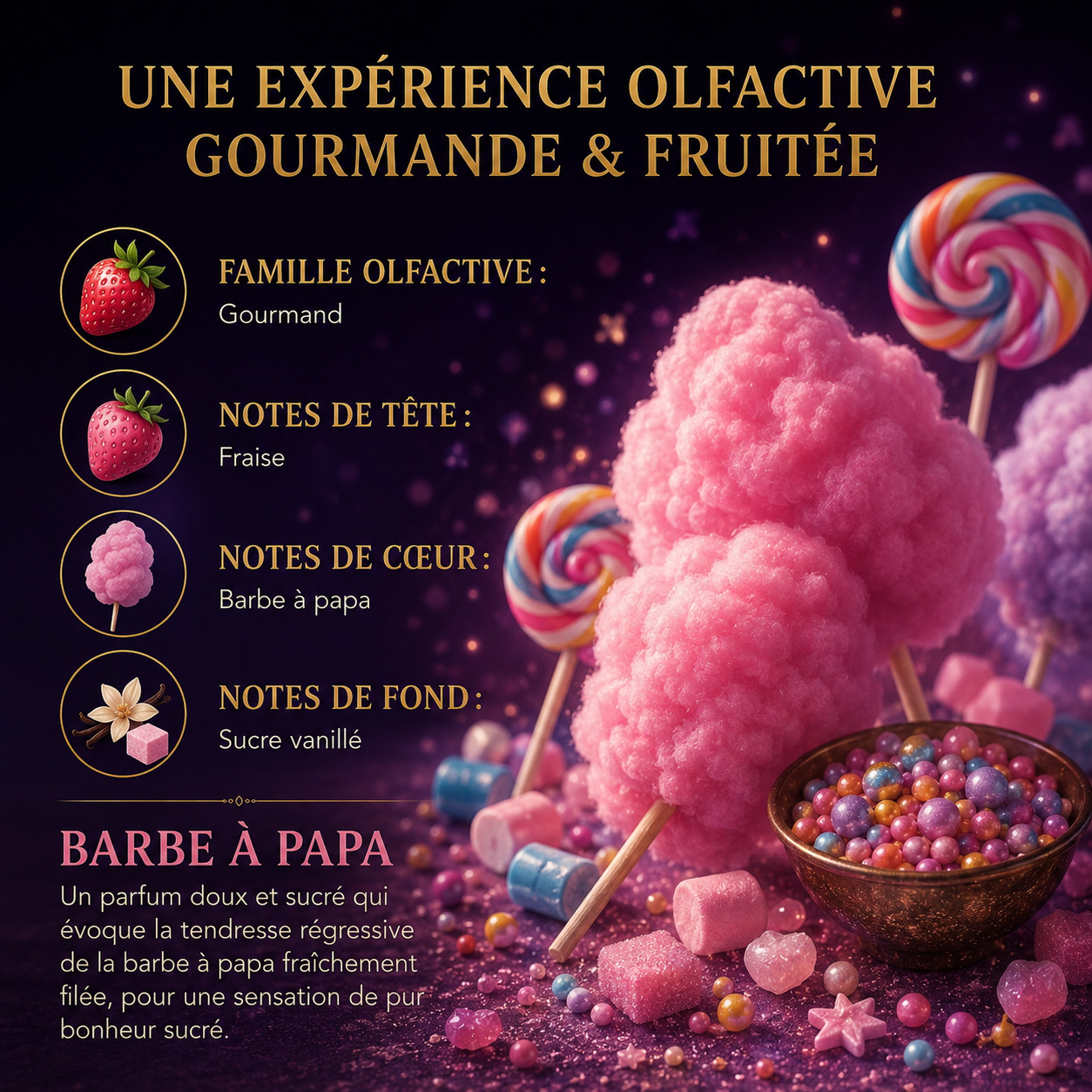 Fondant parfumé Barbe à papa Bakonette Bakougie — vue complémentaire 5