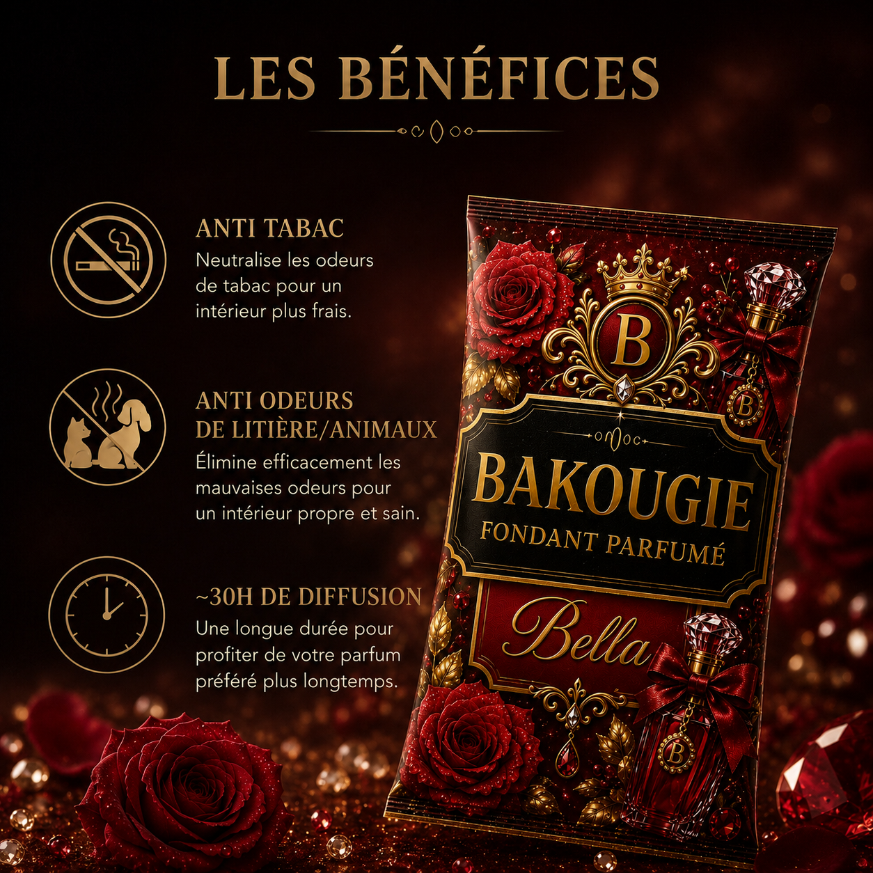 Fondant parfumé Bella Bakonette de luxe Bakougie — vue complémentaire 2