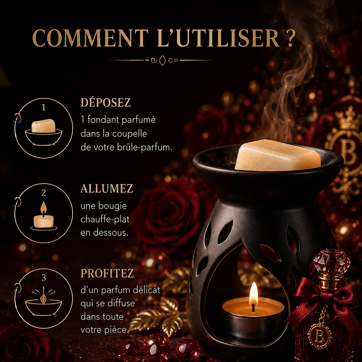 Fondant parfumé Bella Bakonette de luxe Bakougie — vue complémentaire 3