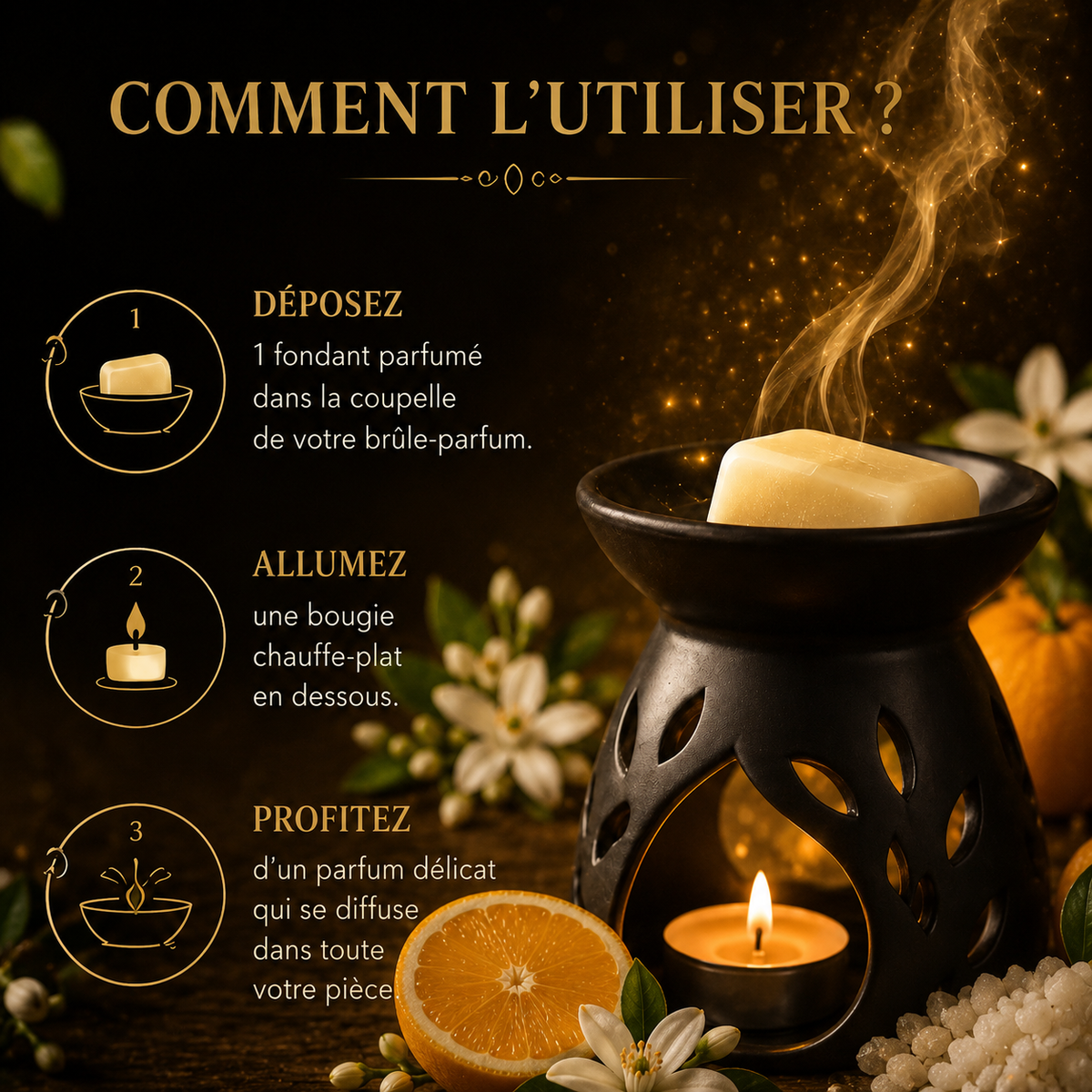 Fondant parfumé Bigarade et musc blanc Bakonette Bakougie — vue complémentaire 3