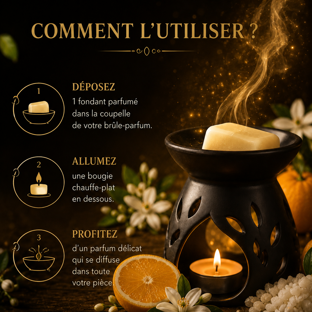 Fondant parfumé Bigarade et musc blanc Bakonette Bakougie — vue complémentaire 3