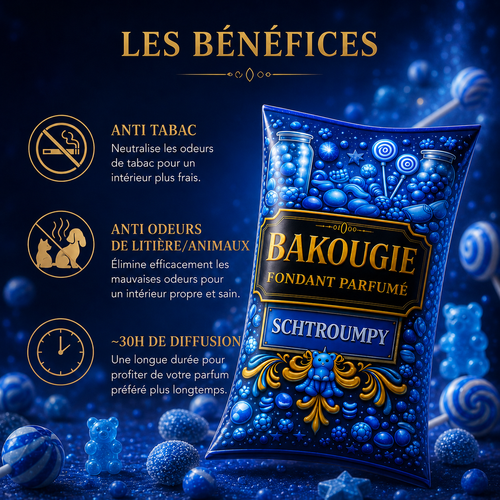 Fondant parfumé Bonbon bleu Bakonette Bakougie — vue complémentaire 2