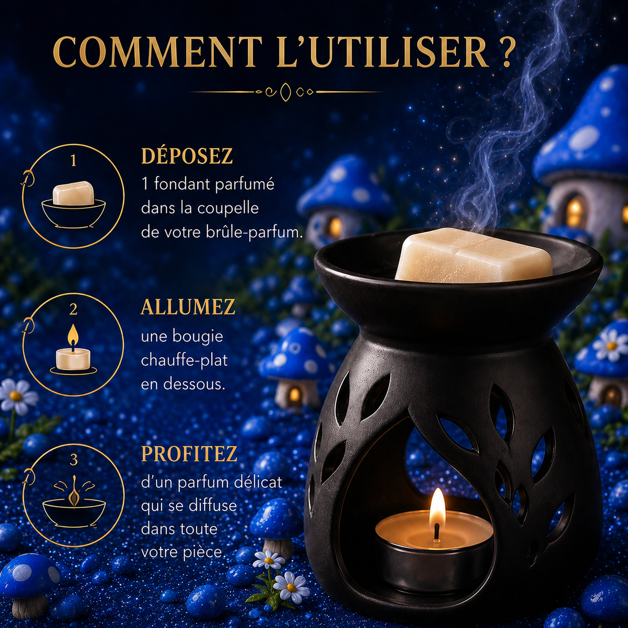 Fondant parfumé Bonbon bleu Bakonette Bakougie — vue complémentaire 3