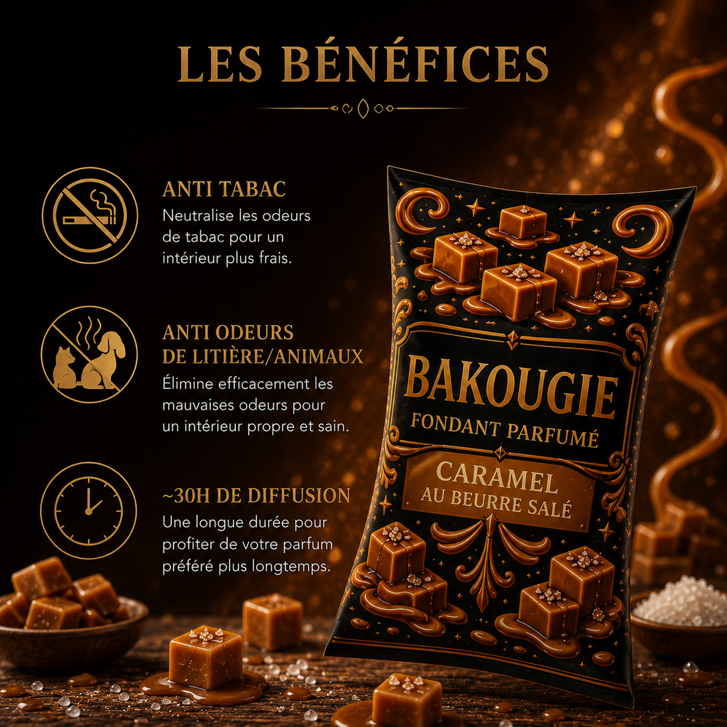 Fondant parfumé Caramel au beurre salé Bakonette Bakougie — vue complémentaire 2