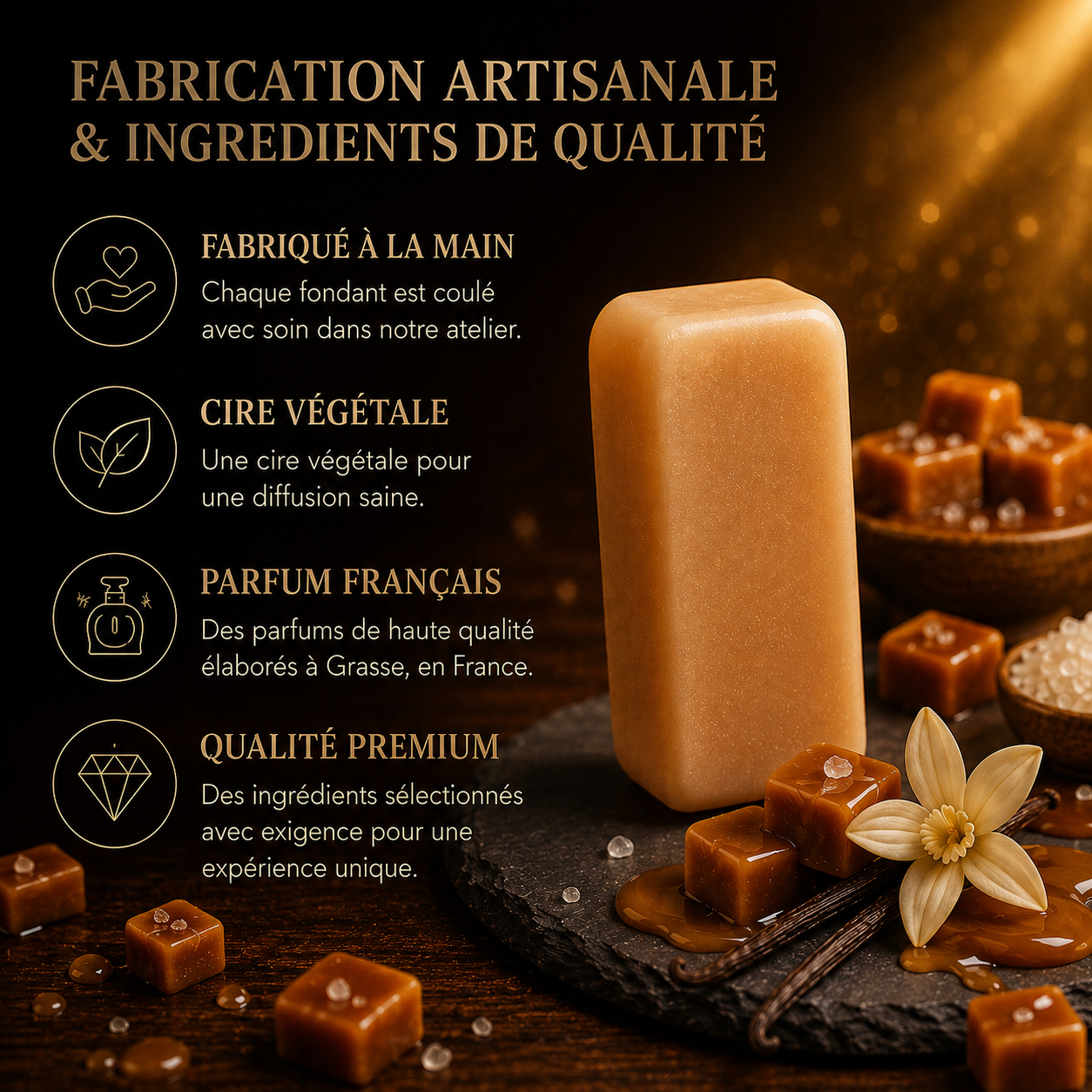 Fondant parfumé Caramel au beurre salé Bakonette Bakougie — vue complémentaire 4