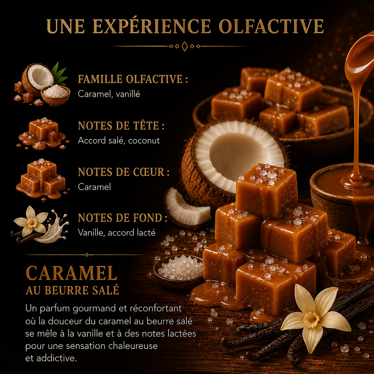 Fondant parfumé Caramel au beurre salé Bakonette Bakougie — vue complémentaire 5