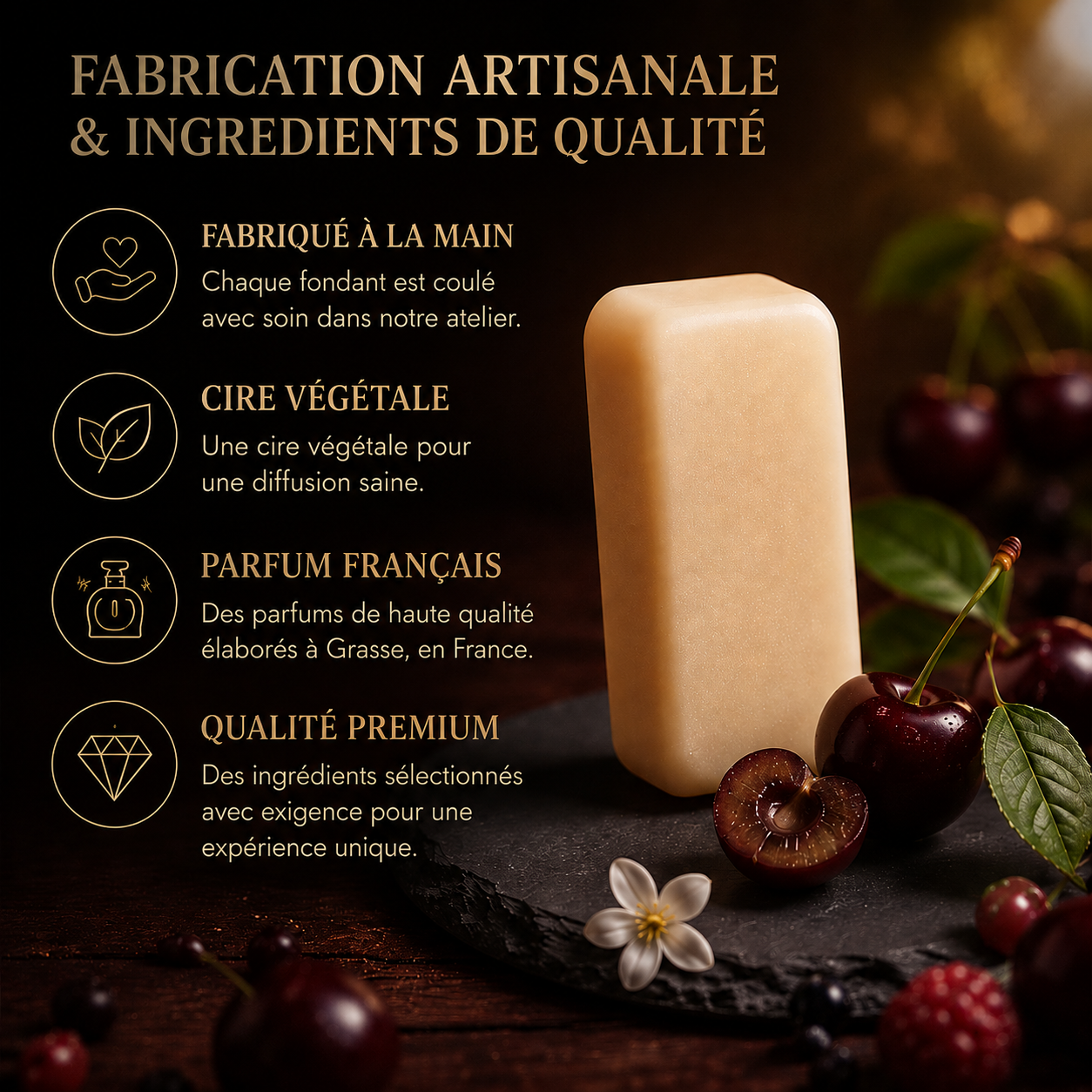 Fondant parfumé Cerise noire Bakonette Bakougie — vue complémentaire 4